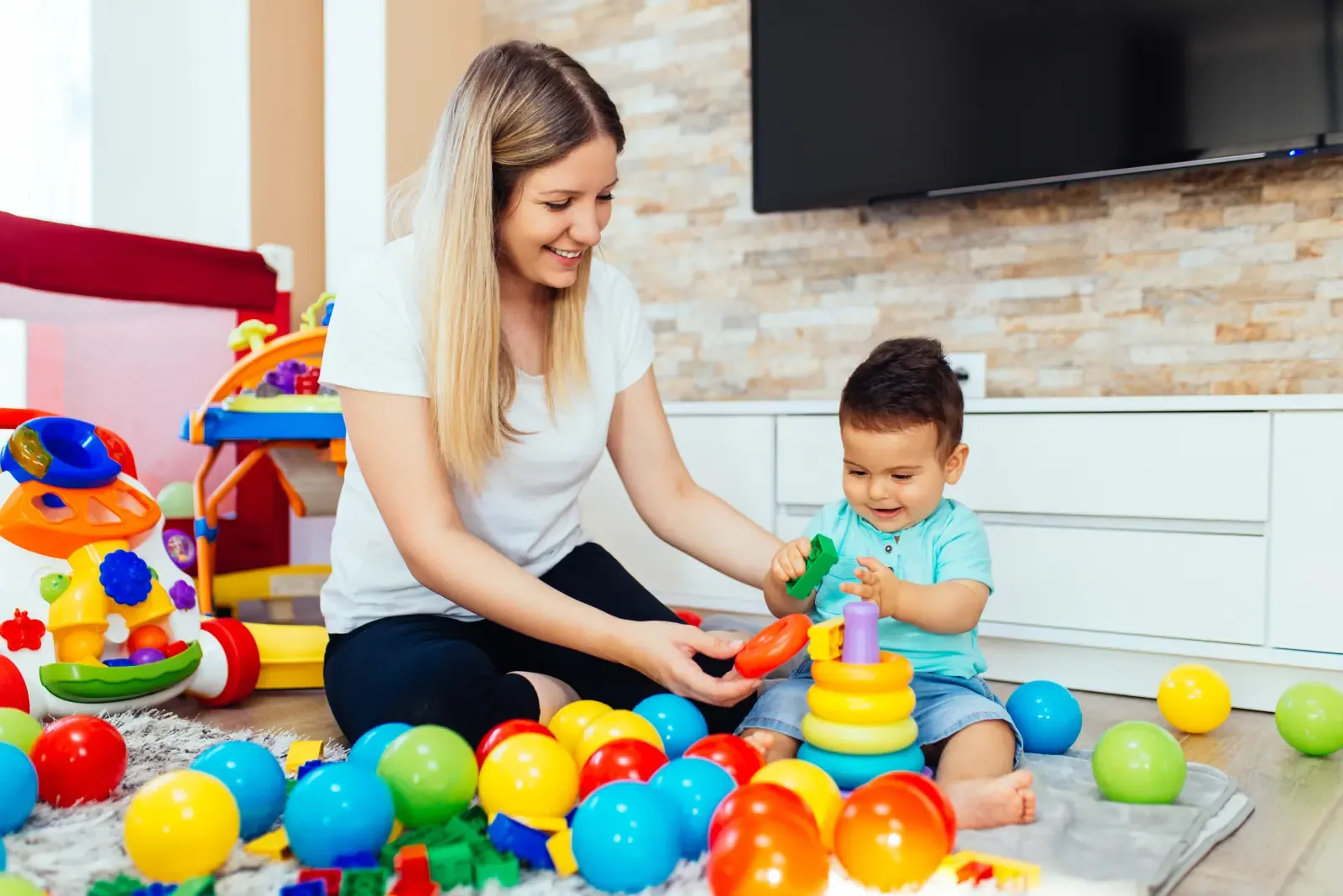 Family with caregiver
