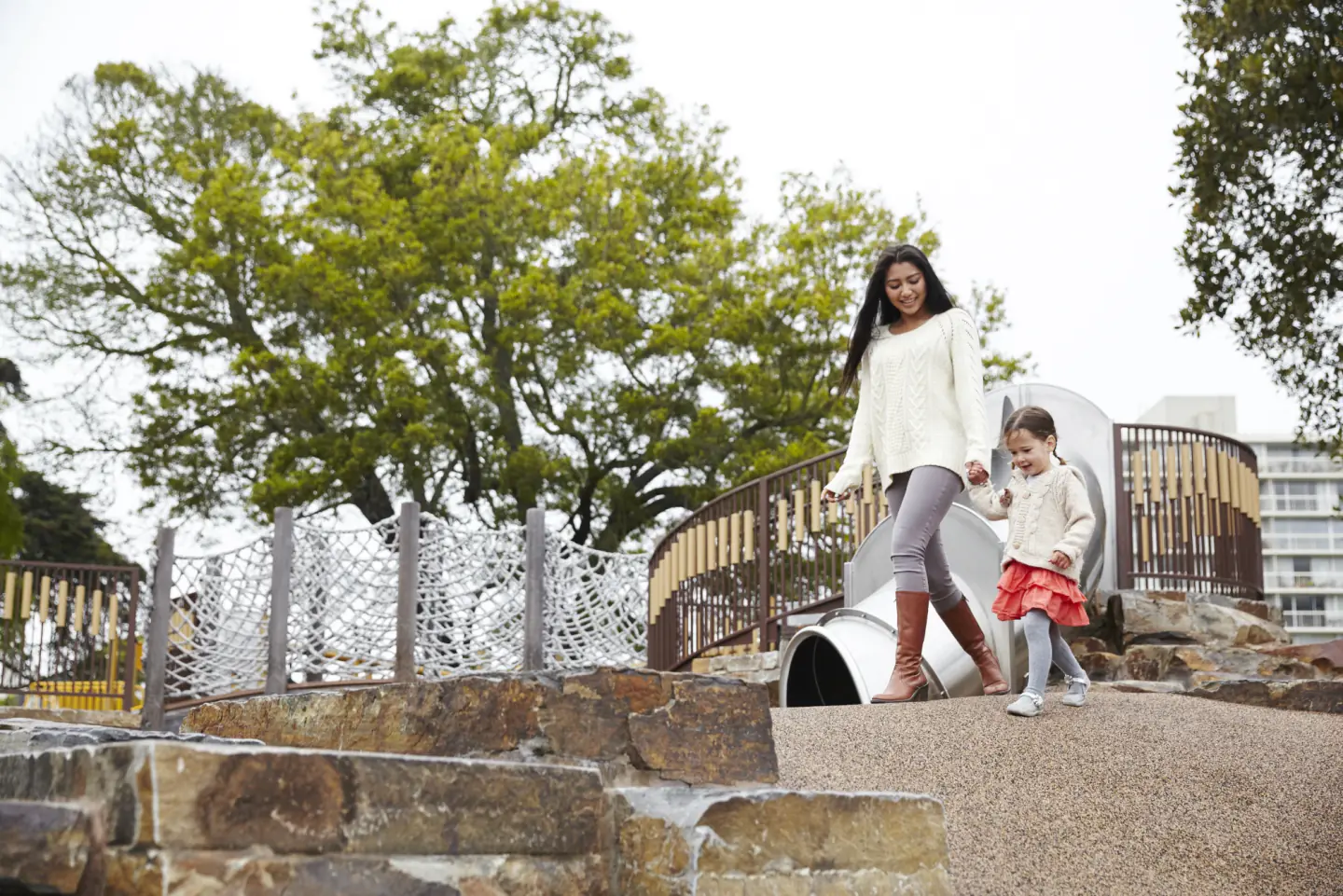 Family with caregiver