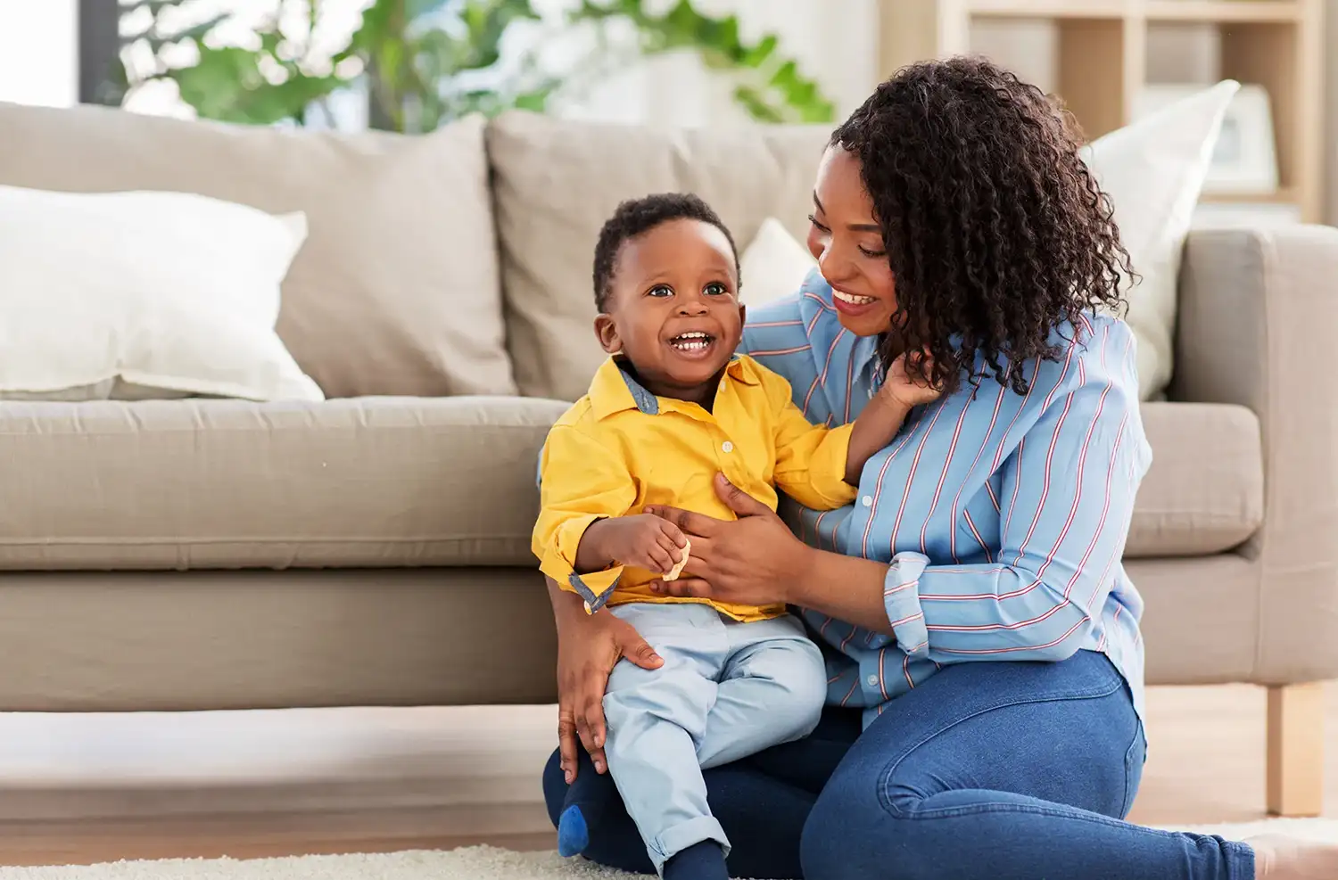 Family with caregiver
